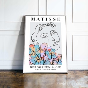 Henri Matisse Print / Cartel de exposición / 70, Rue De L'universite, París-VII / Impresión de calidad premium