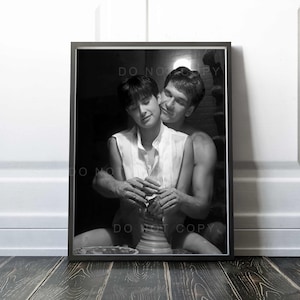 Ghost 1990 Imprimer | Demi Moore et Patrick Swayze dans Ghost Movie 1990 | | noir et blanc | classiques Impression de qualité supérieure