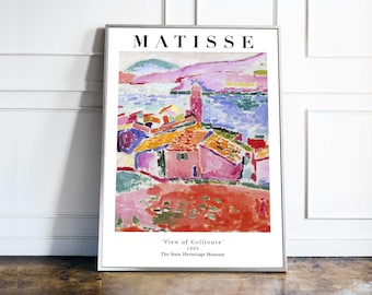 Henri Matisse Print | Exhibition Poster | View of Collioure 1905 | Premium Quality Print