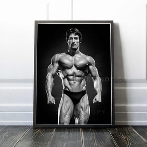 Frank Zane Print | Three-time Mr. Olympia 1977-79 | Vintage | Bodybuilding Poster | Premium Quality Print