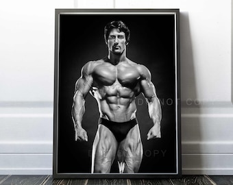 Frank Zane Print | Three-time Mr. Olympia 1977-79 | Vintage | Bodybuilding Poster | Premium Quality Print