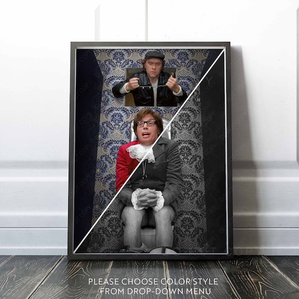 Austin Powers Bathroom Scene Etsy UK