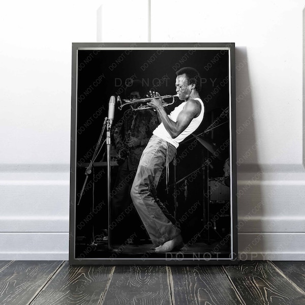 Miles Davis Print | 1970 at the Tanglewood Music Festival | Poster | Premium Quality Print