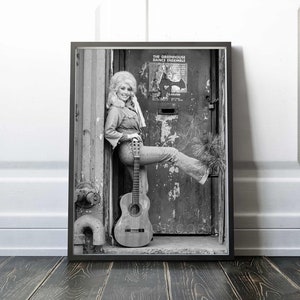 Dolly Parton Print | Country singer poses for a portrait | 1976 New York City | Vintage | Premium Quality Print