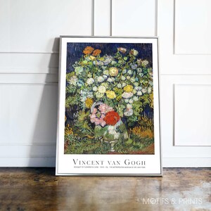 Vincent van Gogh Print / Ramo de flores en un jarrón 1890 / Impresión de calidad premium