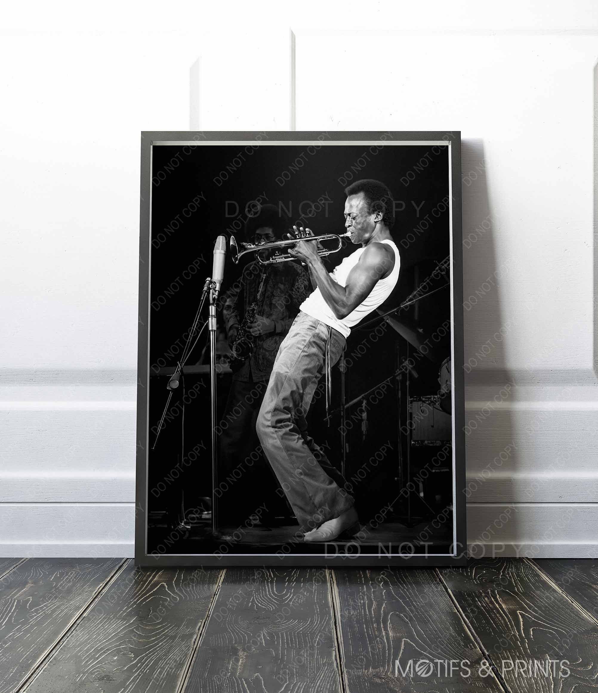 Miles Davis Print | 1970 at the Tanglewood Music Festival Miles Davis Print | 1970 at the Tanglewood Music Festival