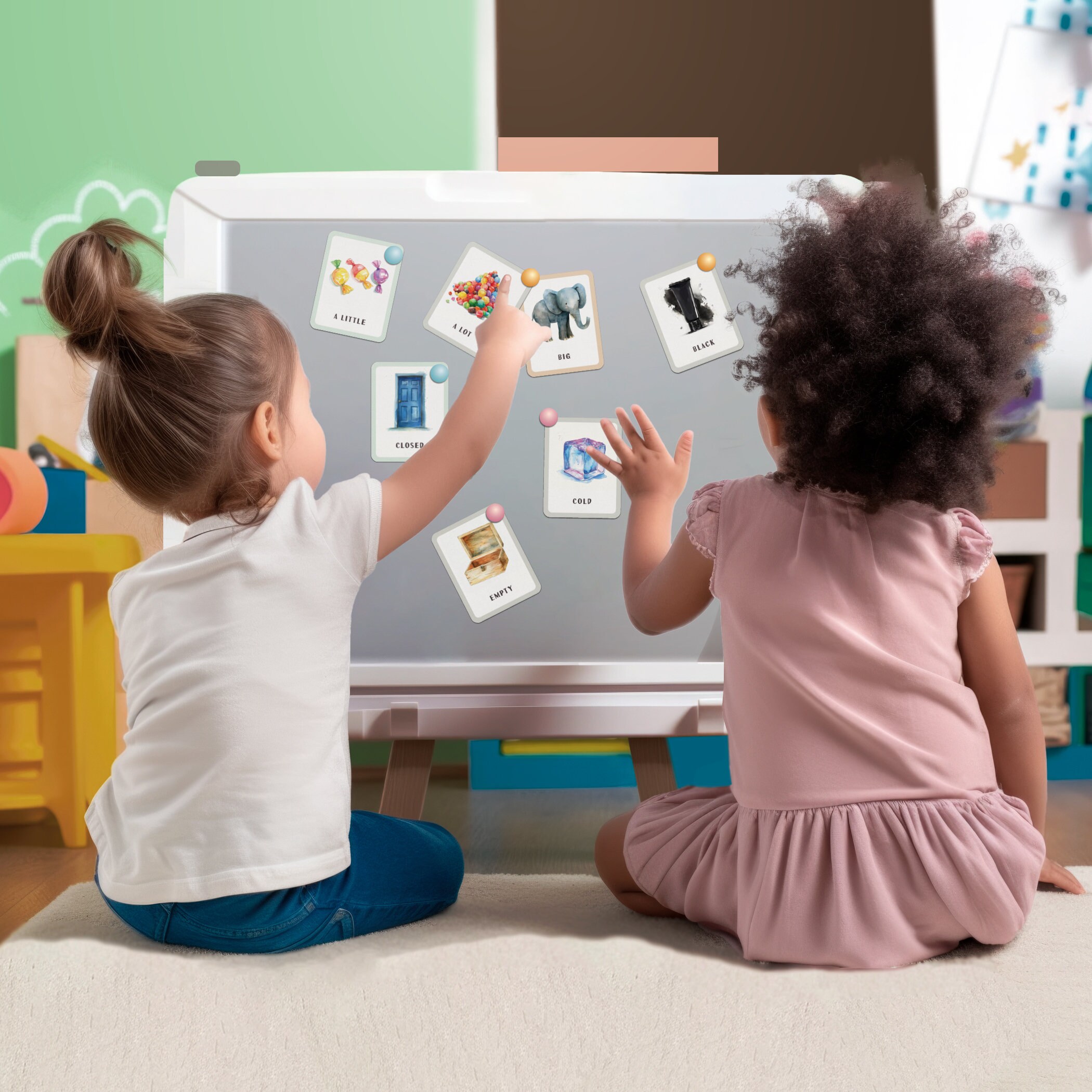Montessori Opposites Learning Cards - Printable Educational Flashcards ...