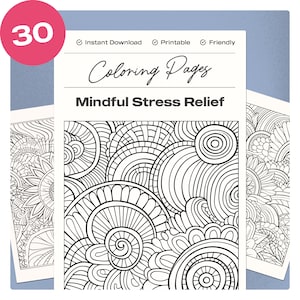 Peaceful Palette: Mindfulness Coloring Book for Adults | Anxiety Relief & Stress Reduction with Relaxing Large-Print Scenery Designs | Perfect for .
