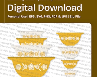 Butterfly Gold Flowers Bowl SVG Digital File Download Vintage Art png eps, pdf, jpg Cricut Design