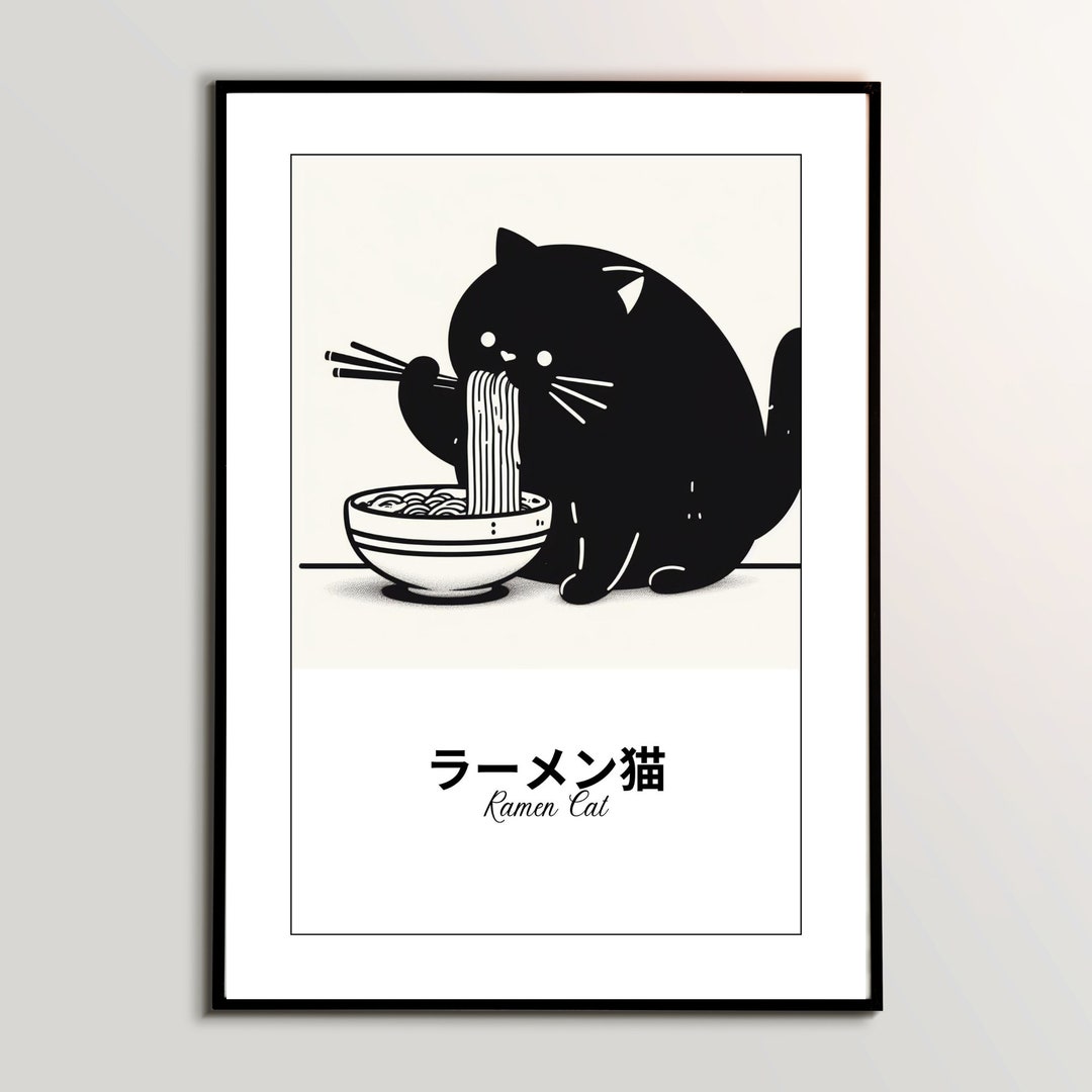 IPhone 15 Hülle – Ramen Cat Anime Design, Japanisches Vintage-Motiv, Stoßfest & Kratzfest