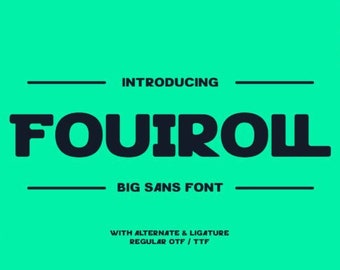 Fouiroll Font, Modern Fonts, Classy Fonts, Handwritten Font, Luxury Font, Magazine Font, Stylish Font, Premium Craft Fonts, Logo Font