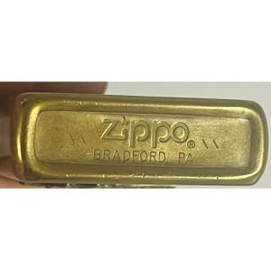 Vintage 1986-88 Zippo Marlboro Cowboy Edition Brass Lighter Rare image 6