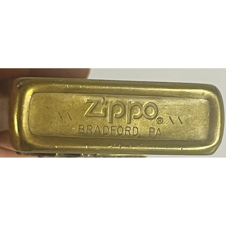 Vintage 1986-88 Zippo Marlboro Cowboy Edition Brass Lighter Rare image 6