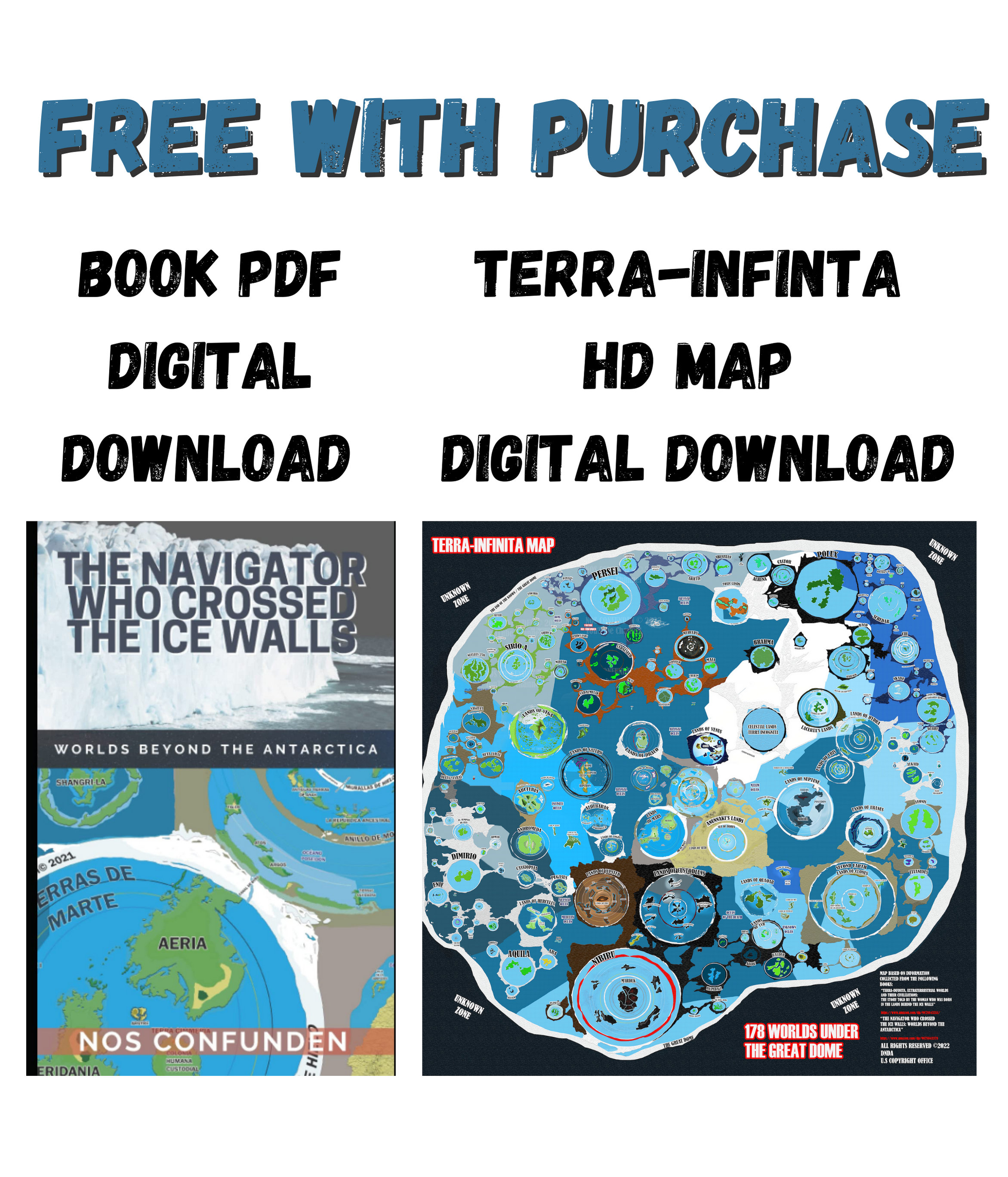 Terrainfinita Flat Earth Extra Territory HD Premium Etsy