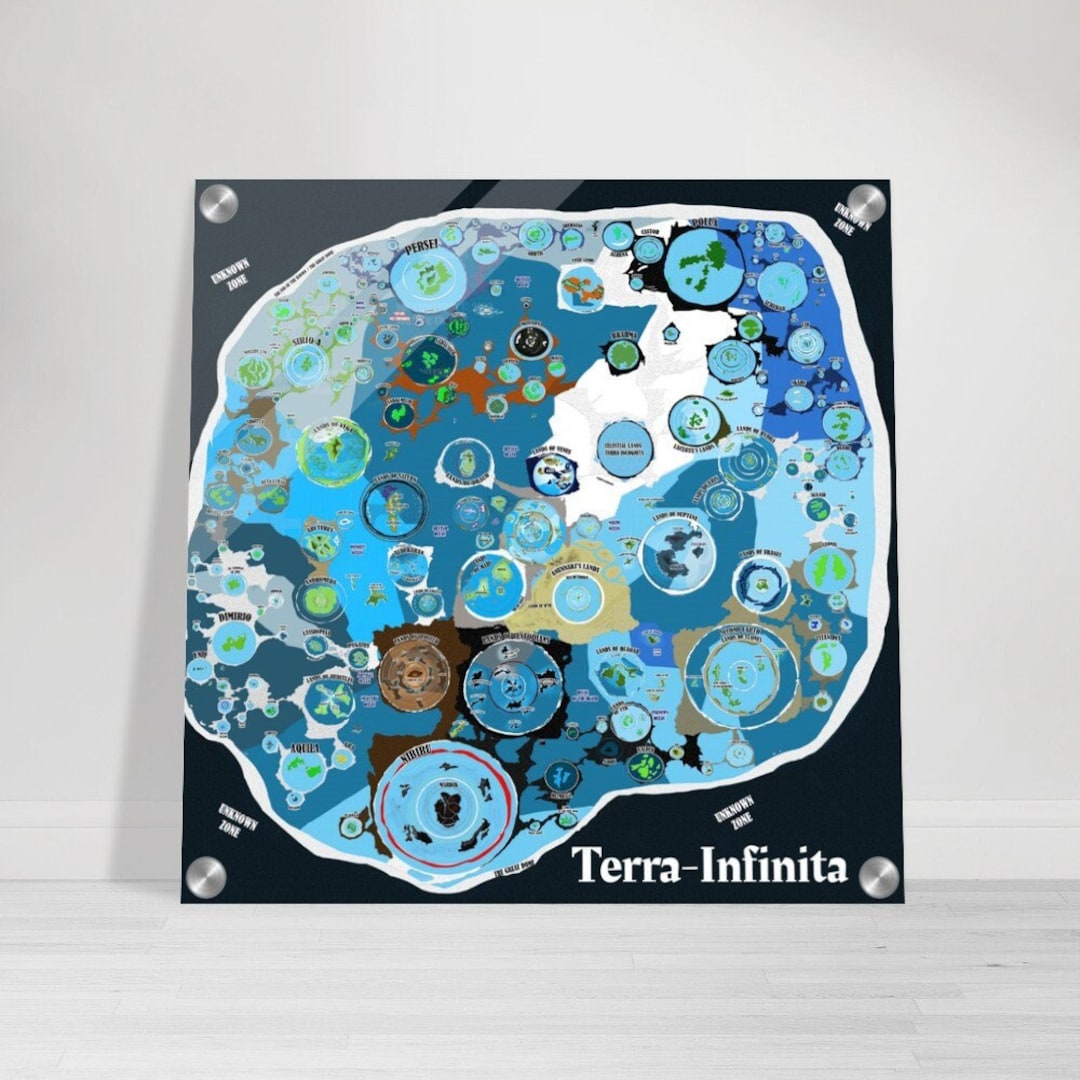 Terrainfinita Flat Earth Extra Territory HD Acrylic Print Etsy