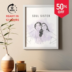 desenho de uma linha personalizado, retrato de foto, retrato sem rosto, retrato digital de arte de linha, presente de retrato de casal, presente de casamento