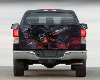 Truck Tailgate Wrap Great Wave Of Kanagawa HD Decal Graphics MightySkins Professional Grade 3M Material Universal Fit for Full Size Trucks 並行輸入品 Great Wave Livery \u2013 Spinnywhoosh Graphics