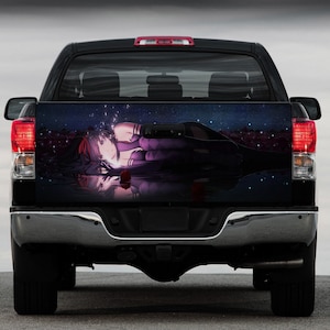 Tailgate Vinyl Wrap Full Color Graphics Decal Anime Girl in Trunk Sticker