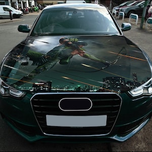 Archer Car Hood Wrap Full Color Vinyl Decal Bowman Sticker