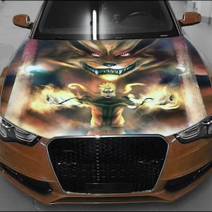 Anime Car Hood Wrap Full Color Vinyl Decal Manga Hero Sticker #3