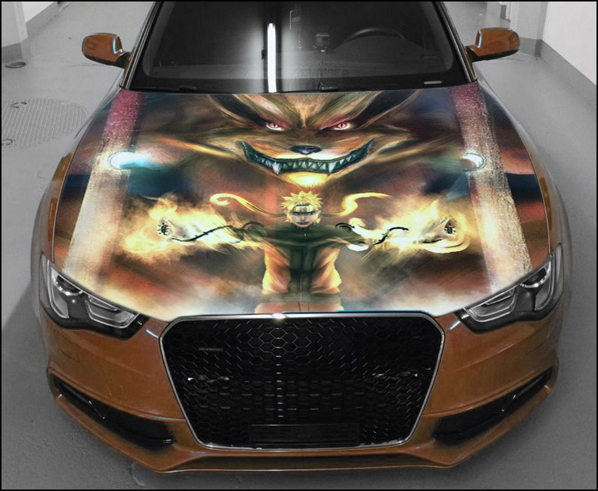 Anime Gear Car Hood Wrap Decal Vinyl Sticker Full Color Graphic Fit Any Car  | eBay