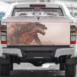 Vinilo para portón trasero, calcomanía gráfica a todo color, pegatina para maletero de Godzilla
