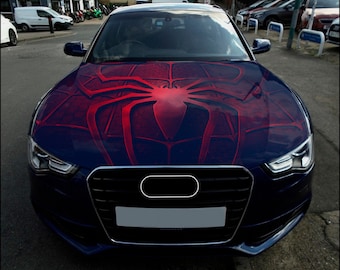 Spider-Man Motorhaube Wrap Vollfarbe Vinyl Aufkleber Freundlicher Nachbar Aufkleber #3
