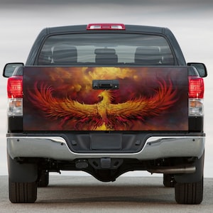Tailgate Vinyl Wrap Full Color Graphics Decal Phoenix Trunk Sticker