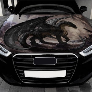 Dragon Car Hood Wrap Full Color Vinyl Decal Fantasy Sticker #6