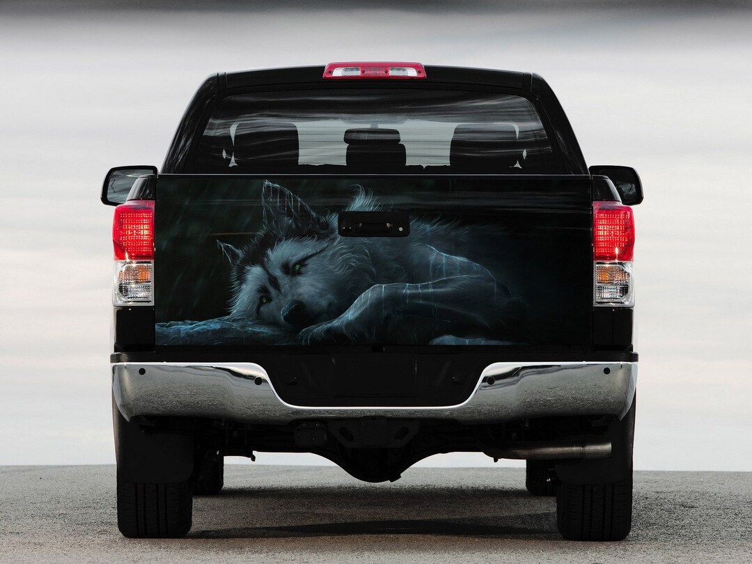Tailgate Vinyl Wrap Full Color Graphics Decal Wolf Trunk Sticker - Etsy