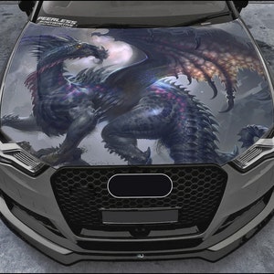 Dragon Car Hood Wrap Full Color Vinyl Decal Fantasy Sticker #2