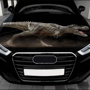 Dinosaur Car Hood Wrap Full Color Vinyl Decal Reptile Sticker