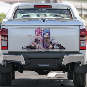 Tailgate Vinyl Wrap Full Color Graphics Decal Anime Girls Trunk Sticker