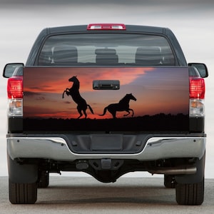 Tailgate Vinyl Wrap Full Color Graphics Decal Horse Trunk Sticker #2
