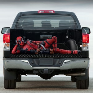 Deadpool Tailgate Vinyl Wrap Full Color Graphics Decal Antihero Trunk Sticker