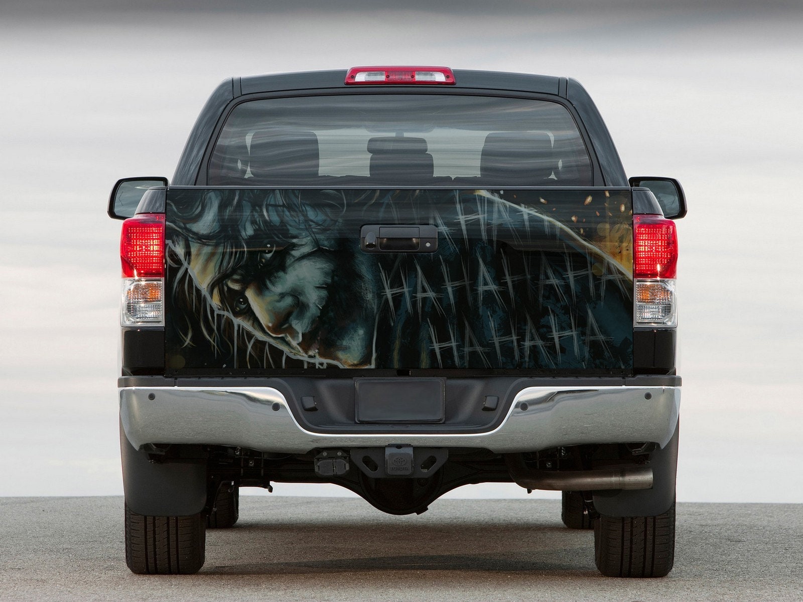 Joker Tailgate Vinyl Wrap Full Color Graphics Decal Villain Trunk Sticker