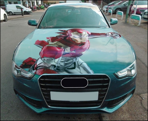 Iron Man Car Hood Wrap Full Color Vinyl Decal Avenger Sticker - Etsy