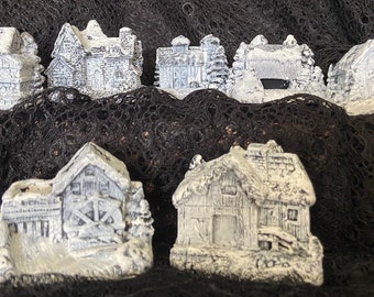 Haunted Village  7 piece set