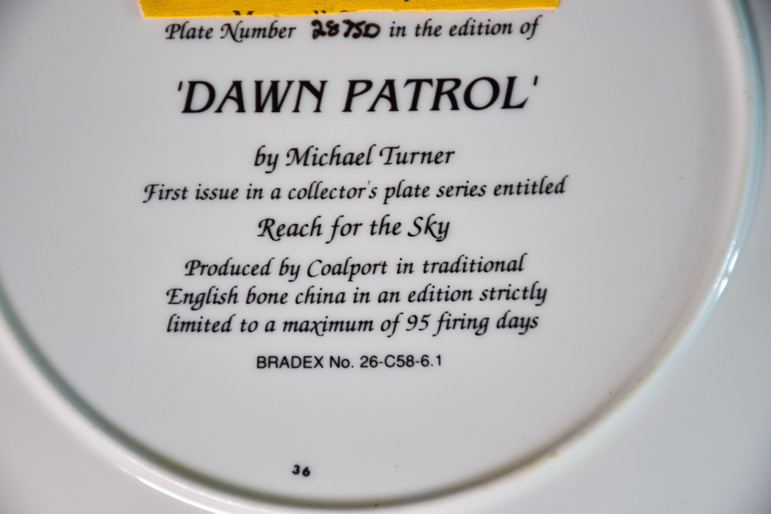 Coalport Collectors Plate - Dawn Patrol - Etsy UK
