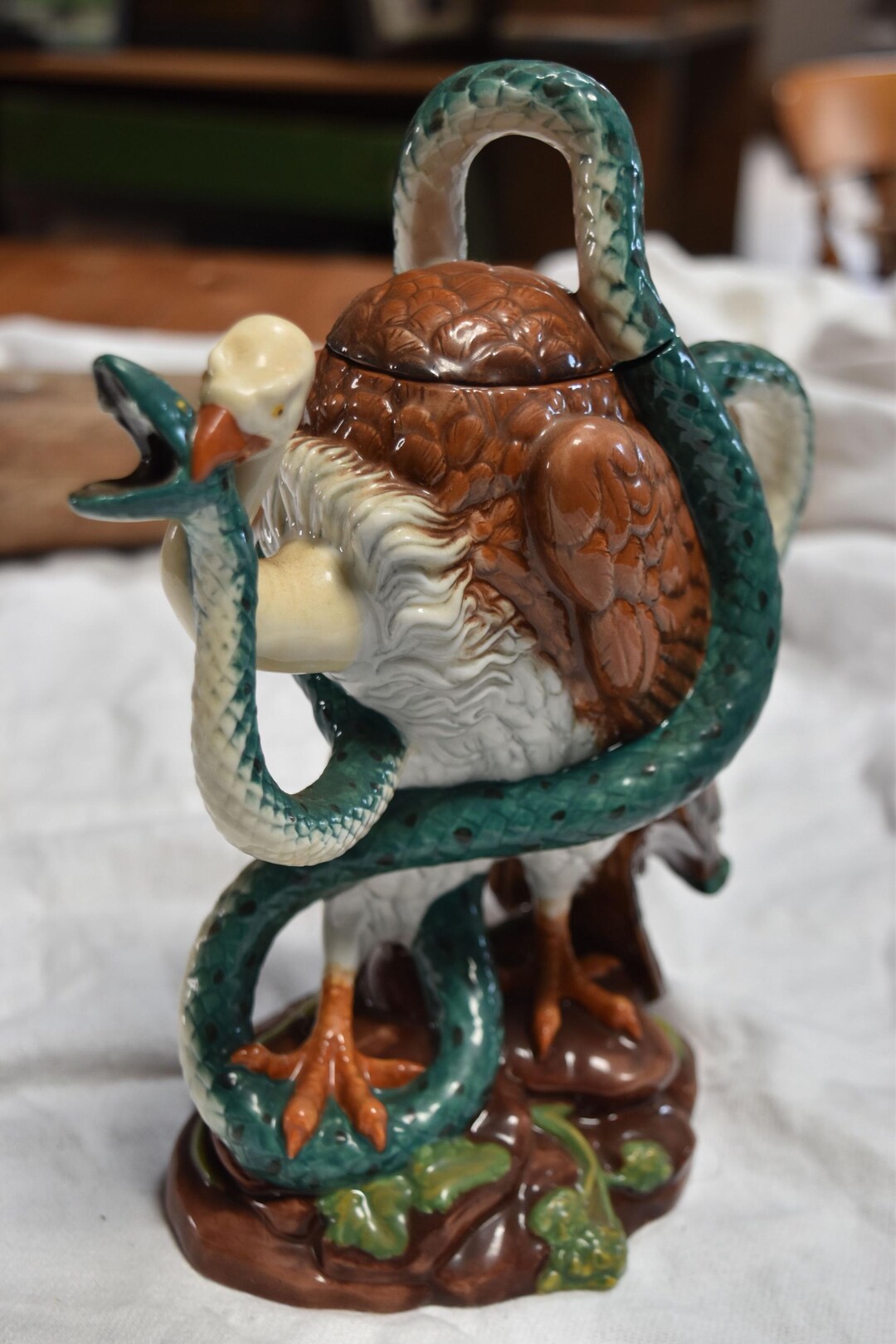 Minton Vulture & Python Teapot - Limited Edition 31/1000 - Fine Bone ...