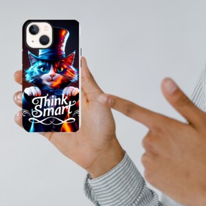 Trendy cover voor Apple en Samsung met "Think Smart" zin - Aantrekkelijk design