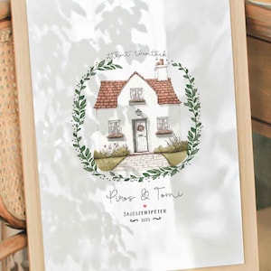 Personalized First New Home Gift for Couple. Customized printable Housewarming Gifts, home sweet home printable