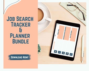 Job Search Planner Bundle: Career Organizer, Resume Checklist (Printable PDF)