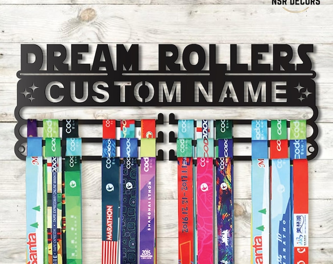 Custom Roller Skating Medal Hanger: Sports Award Display