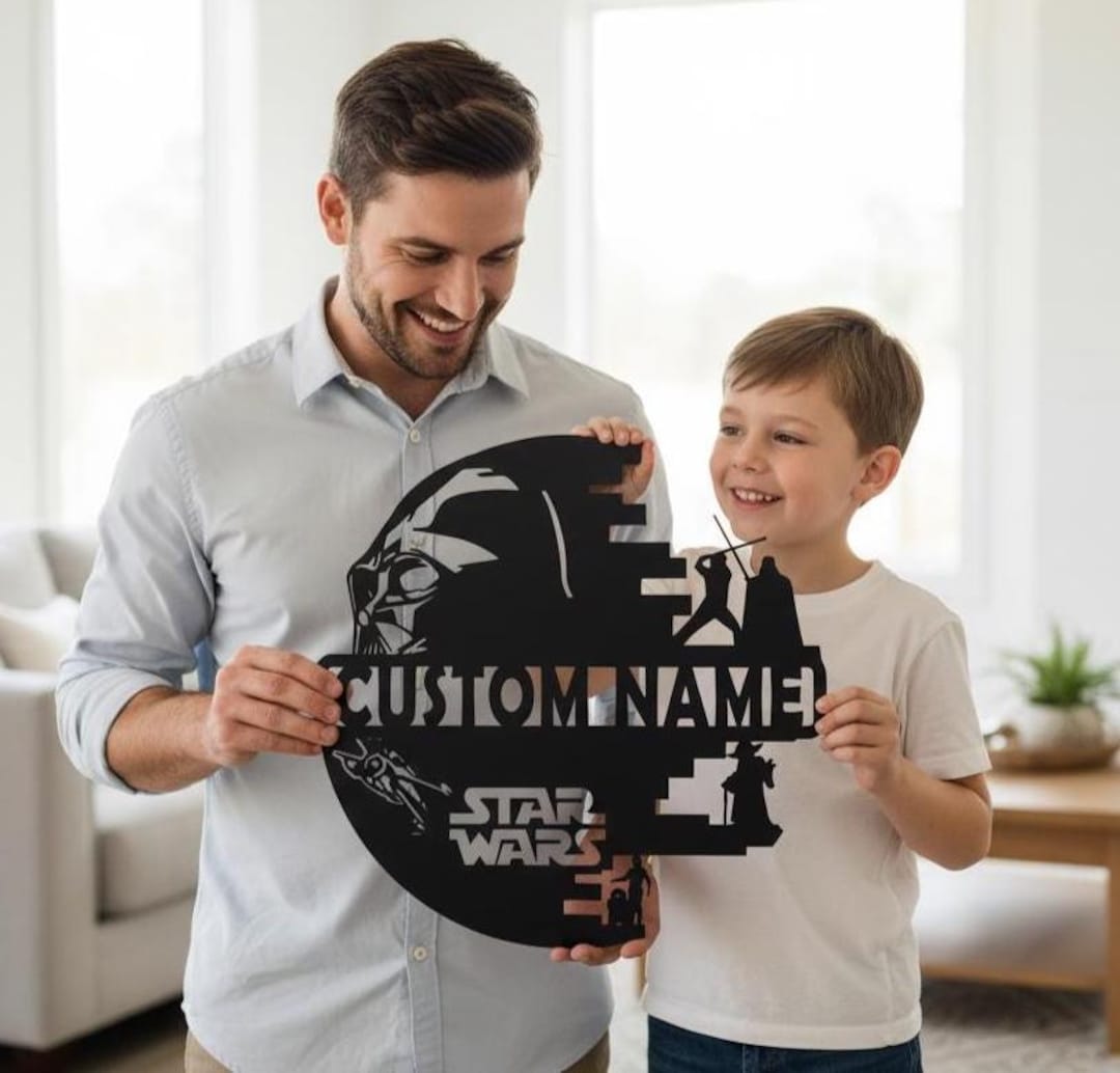 Custom Star Wars Metal Sign, Darth Vader Silhouette Decor - Etsy