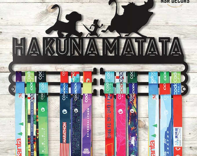 Hakuna Matata Medal Hanger | Disney Lion King Medal Display