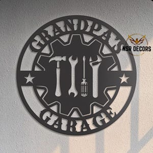 Benutzerdefinierte Metall Garage Zeichen, personalisierte Werkstatt Dekor
