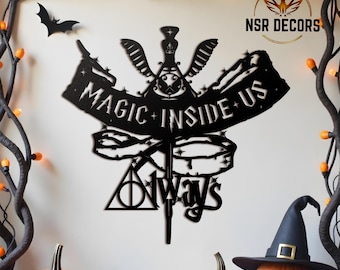 Deathly Hallows Always Metal Sign: Movie Fan Art
