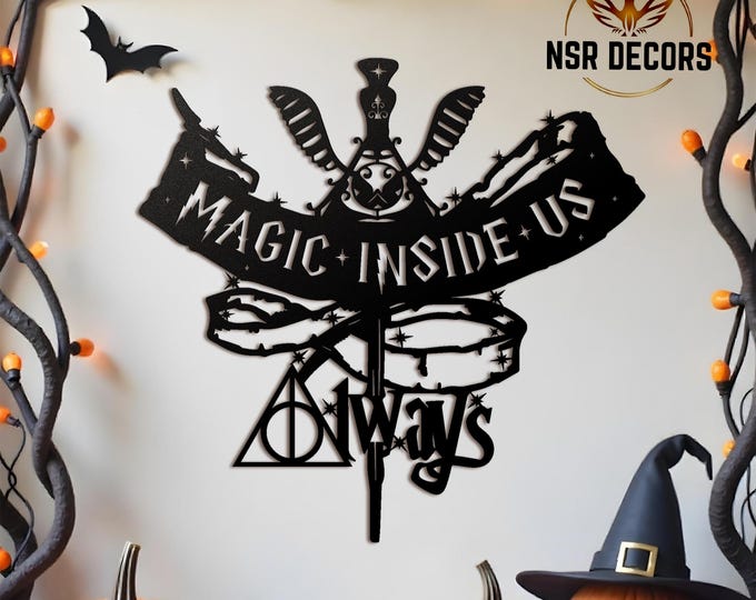 Deathly Hallows Always Metal Sign: Movie Fan Art