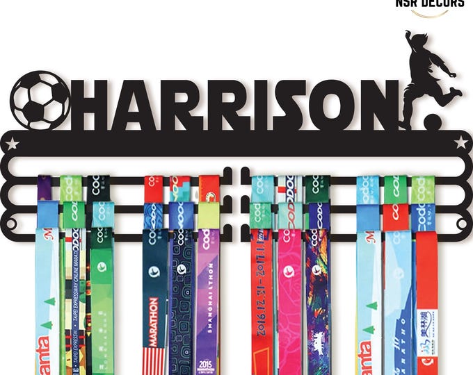Personalized Medal Hanger, Custom Name, Sports Award Display